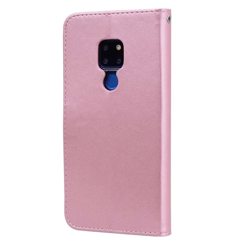 Rose Embossed Horizontal Flip PU Leather Case for Huawei Mate 20, with Holder & Card Slots & Wall...
