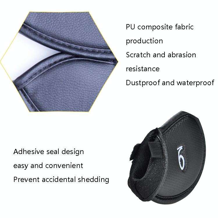 12 in 1 Golf Rod Hat Cover(Black Litchi Texture)
