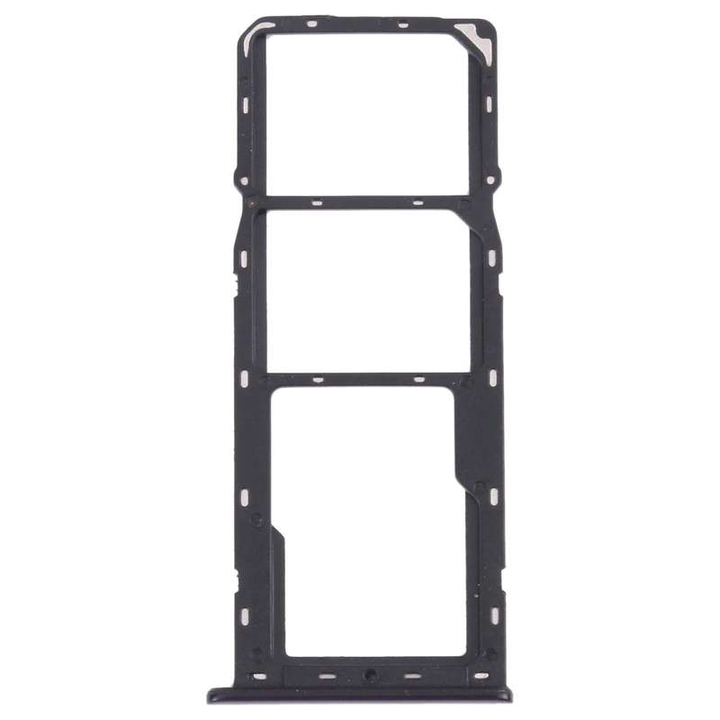 For OPPO A12 CPH2083, CPH2077  SIM Card Tray + SIM Card Tray + Micro SD Card Tray (Black)