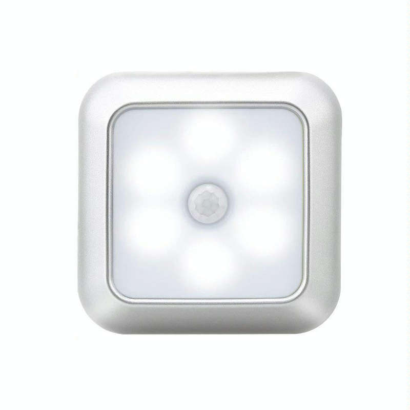 1143 Human Body Sensation Night Light Smart Home Sensing Lights, Light color: Silver White Light