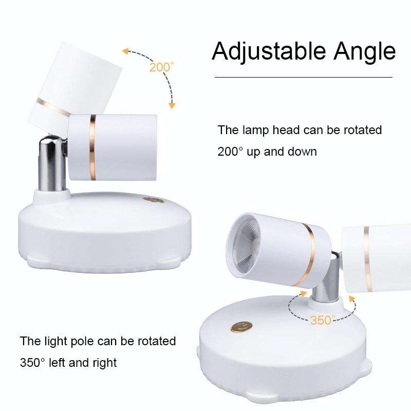 TL005 Battery Type Cabinet Background Wall LED Anti-glare Spotlights Gallery Decorative Lights wi...