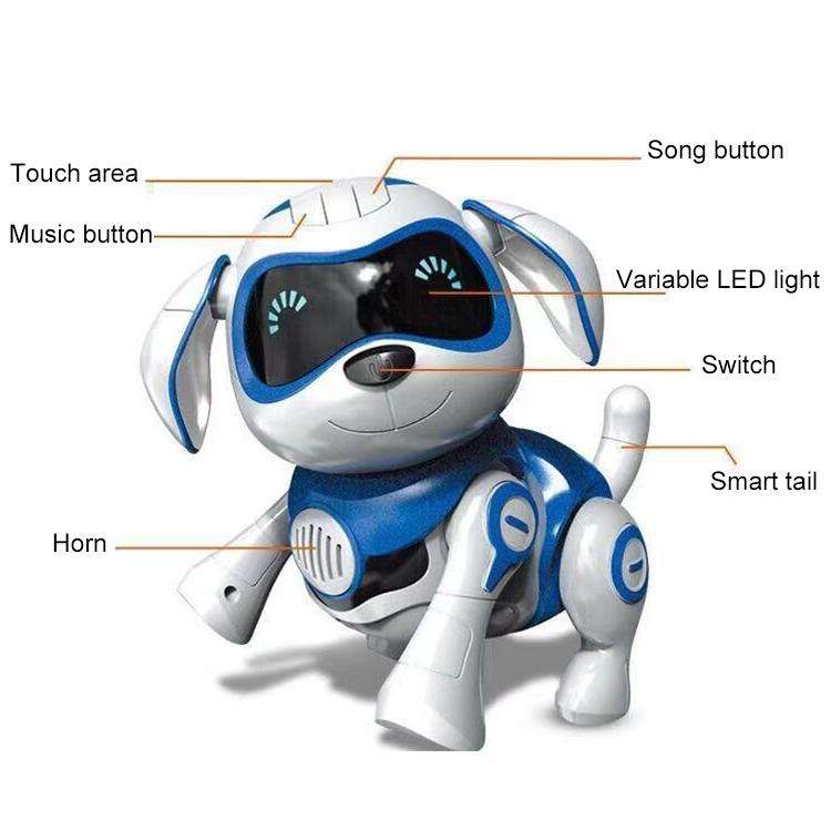 USB Charging Smart Touch Sensing Machine Dog Children Electric Toys, Supports Walking & Gnawing B...