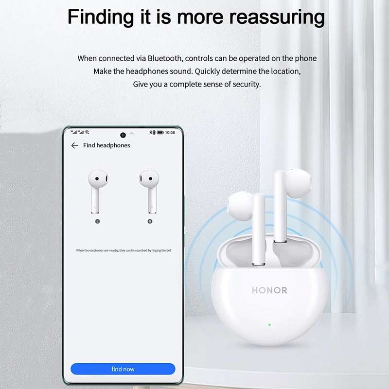 Honor Earbuds X5 Semi-in-ear Smart Call Noise Reduction Wireless Bluetooth Earphones(Coral Pink)