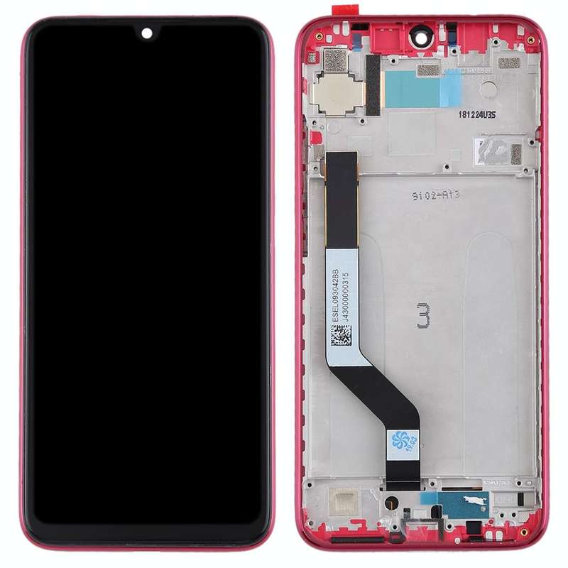 TFT LCD Screen for Xiaomi Redmi Note 7 / Redmi Note 7 Pro Digitizer Full Assembly with Frame(Red)