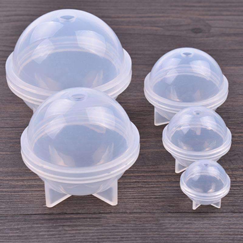 4 PCS 50mm Crystal Epoxy Ball Silicone Mould DIY Handmade Jewelry Sphere Making Mould