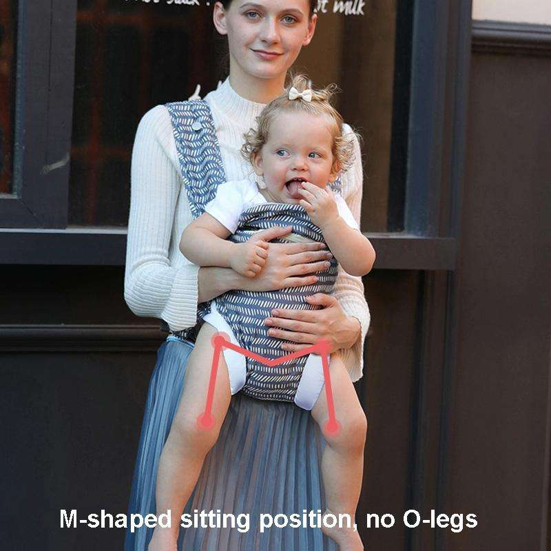 Kangaroo Baby Portable Multifunctional Baby Carrier Front Hold Baby Breathable Carrier(Lotus Color)