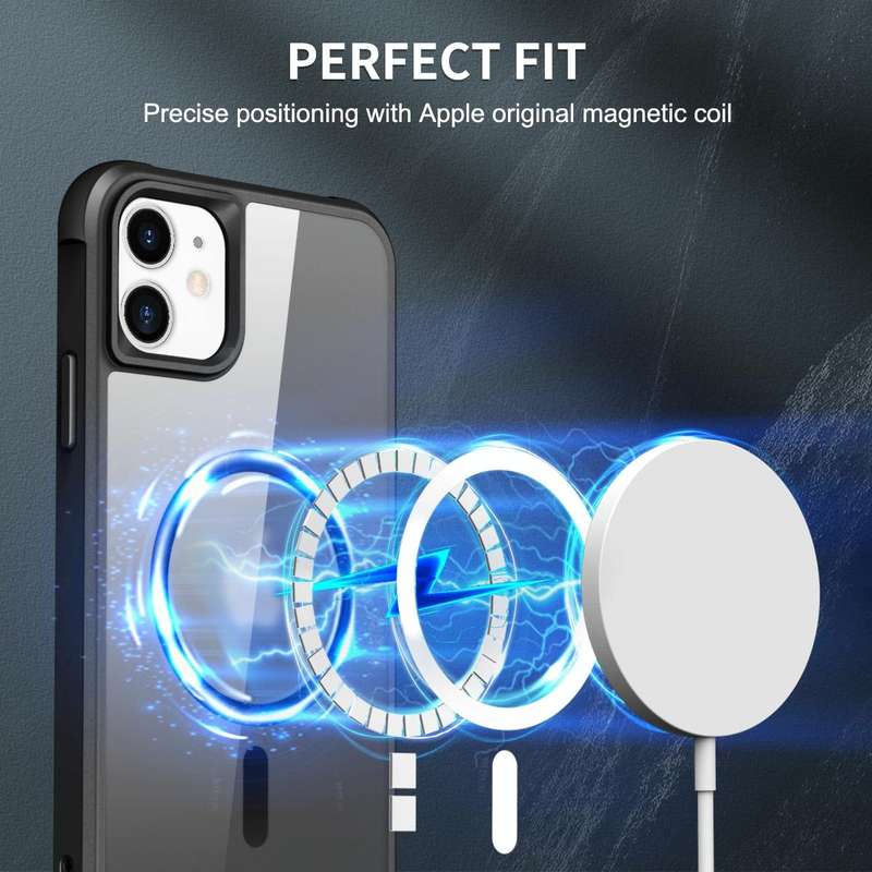 For iPhone 11 MagSafe Magnetic Phone Case(Black)