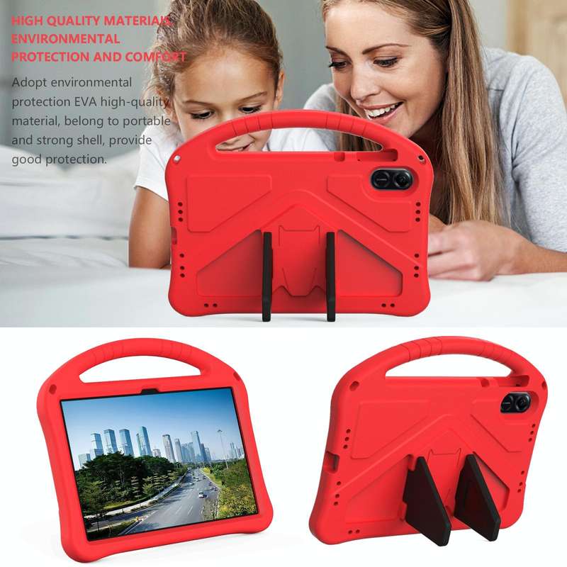 For Honor Pad X9 EVA Shockproof Tablet Case with Holder(Red)