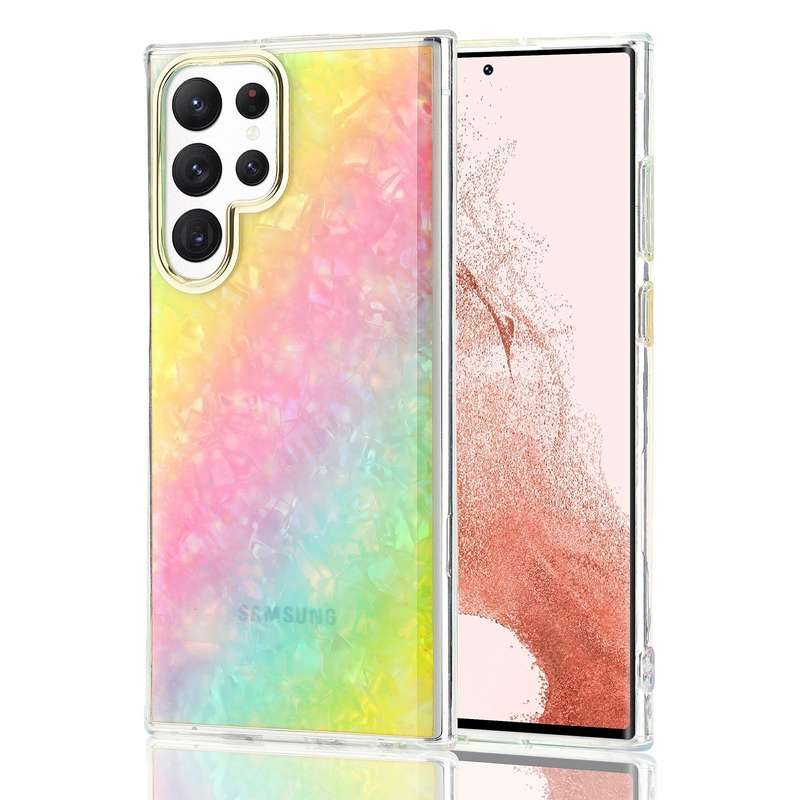 For Samsung Galaxy A73 5G Colorful Shell Texture TPU Phone Case(Y1)