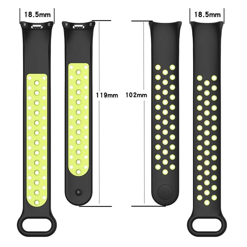 For Xiaomi Mi Band 8 Two Color Nail Buckle Silicone Watch Band(Midnight Blue White)