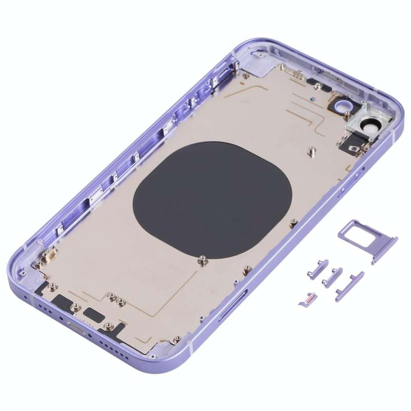 Back Housing Cover with Appearance Imitation of iP13 for iPhone XR(Purple)