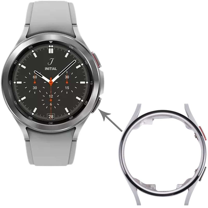 Original LCD Screen Frame Bezel Plate For Samsung Galaxy Watch4 40mm SM-R860 R865(Silver)