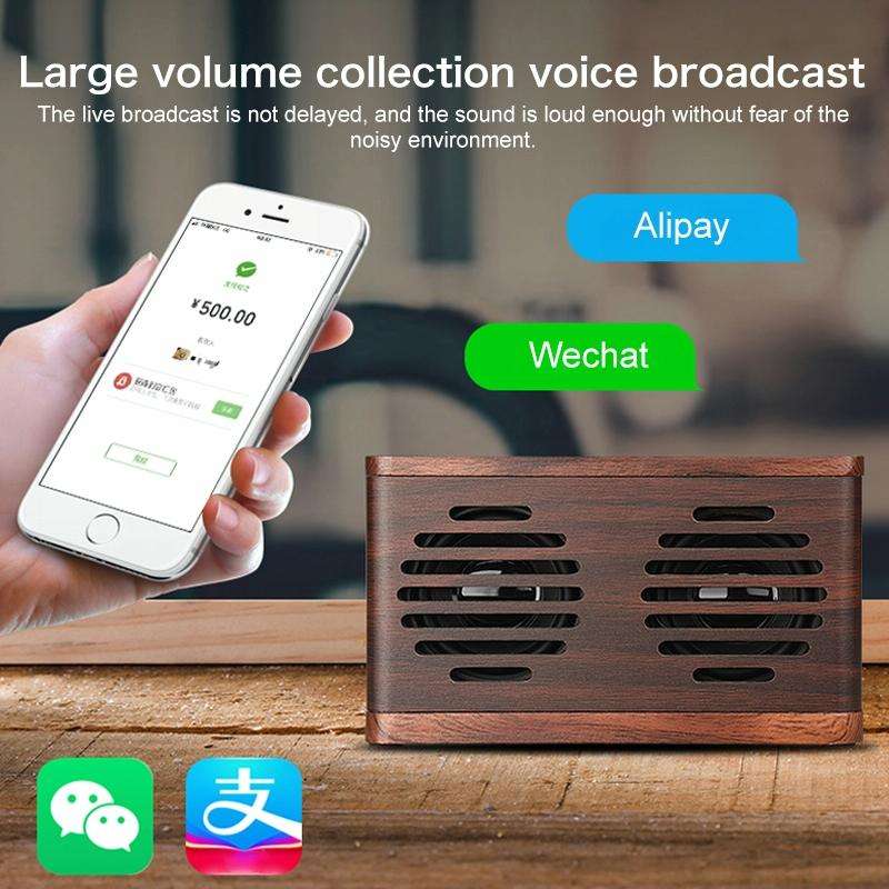D70 QI Standard Subwoofer Wooden Bluetooth 4.2 Speaker, Support TF Card & 3.5mm AUX Brown
