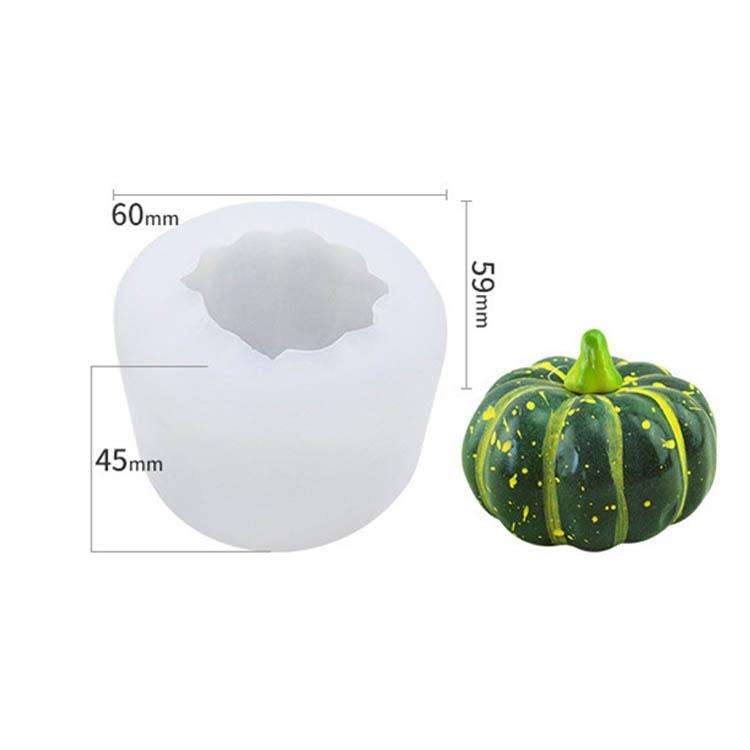 Halloween Three-Dimensional Pumpkin Cake DIY Scented Candle Silicone Mold, Specification: SW-46