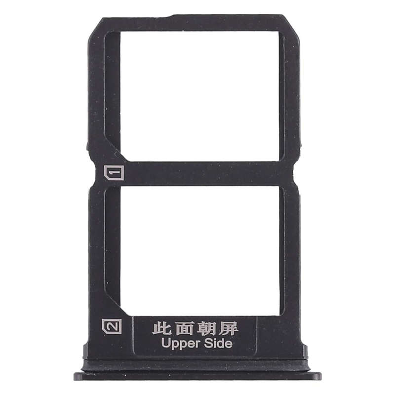 For Vivo X9s 2 x SIM Card Tray (Black)