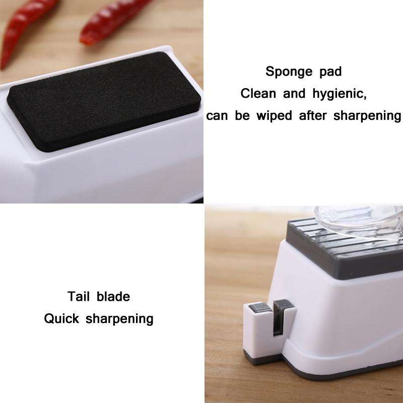 JJ-1 Kitchen Electric Double Sided Knife Sharpener, Specification: CN Plug