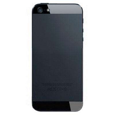 Original Back Cover Top & Bottom Glass Lens for iPhone 5(Black)
