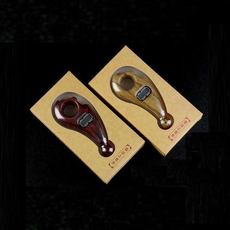 Buddhist Beads Chanting Rolling Automatic Induction Digital Display Electronic Counter(Mahogany)