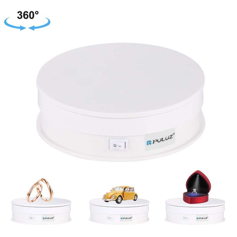 PULUZ 15cm USB Electric Rotating Turntable Display Stand Video Shooting Props Turntable for Photo...