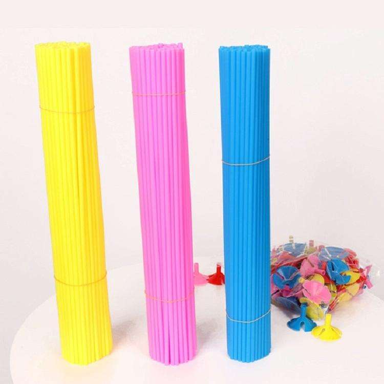 100 PCS Balloon Bracket with Plastic Rod Bracket Party Decoration Latex Balloon Stick, Size:Ballo...