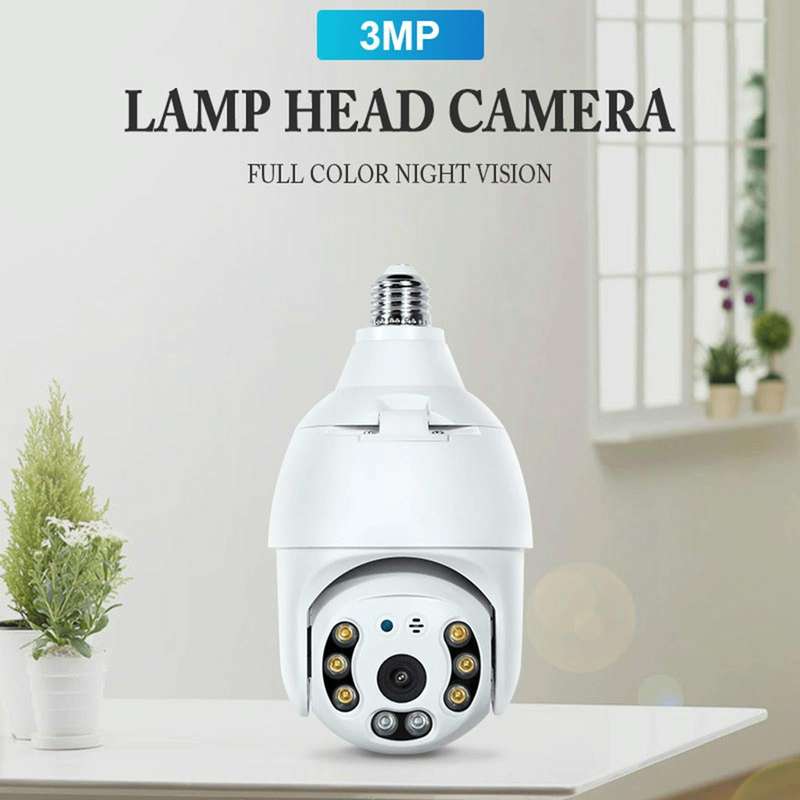 DP18 3.0MP Smart WiFi 1080P HD Outdoor Network Light Bulb Camera, Support Infrared Night Vision &...
