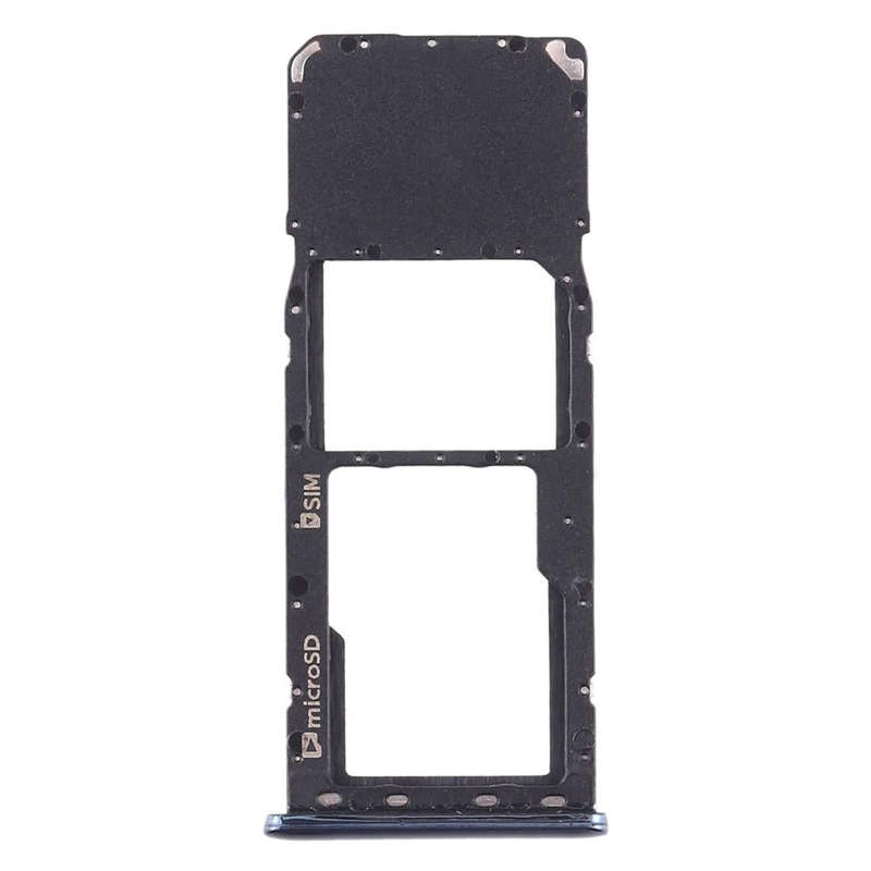 For Galaxy A7 (2018) / A750F SIM Card Tray + Micro SD Card Tray (Black)