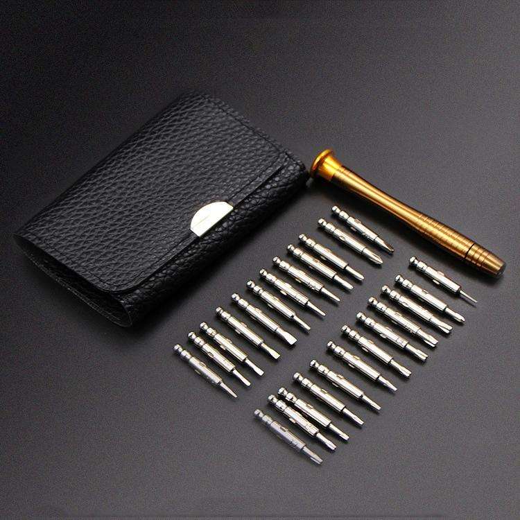 25 In 1 Multi-Purpose Leather Case Manual Screwdriver Batch Set Mobile Phone Notebook Repair Tool...