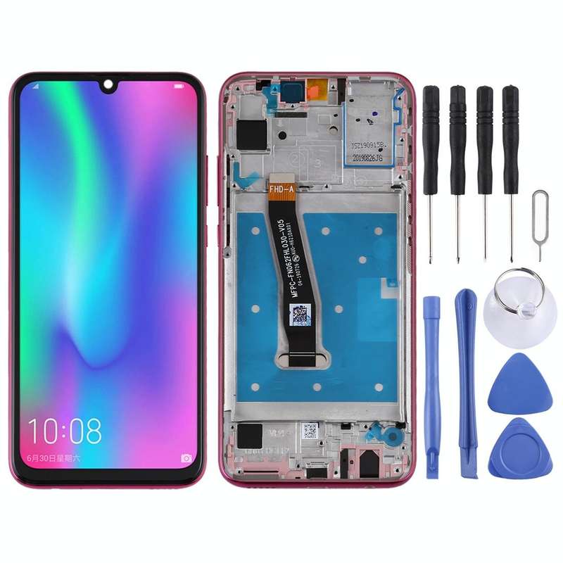 OEM LCD Screen for Huawei Honor 10 Lite Digitizer Full Assembly with Frame(Red)
