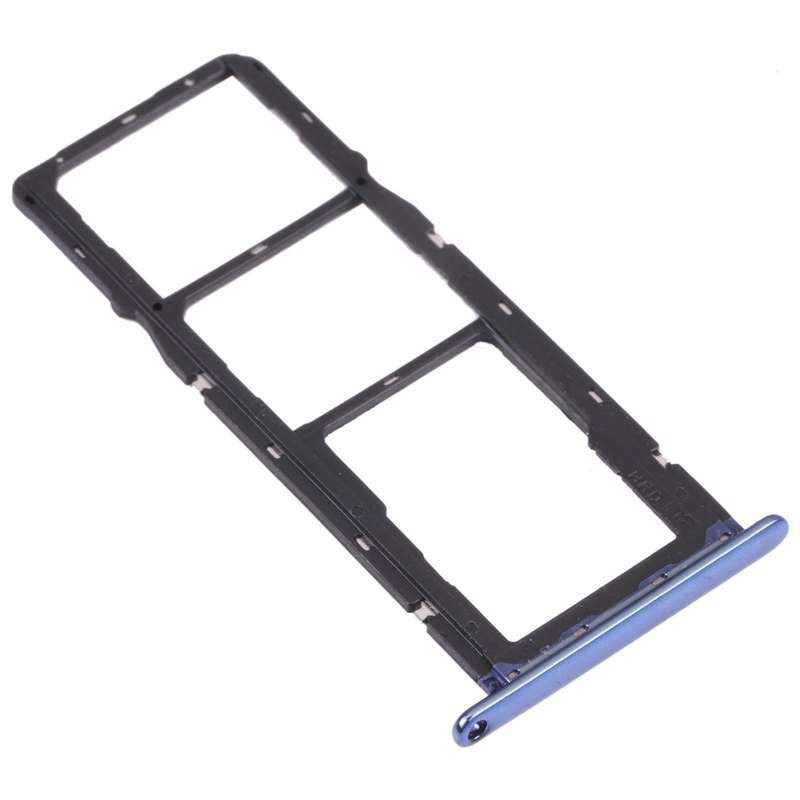SIM Card Tray + SIM Card Tray + Micro SD Card Tray for Huawei Y6 (2018) (Blue)
