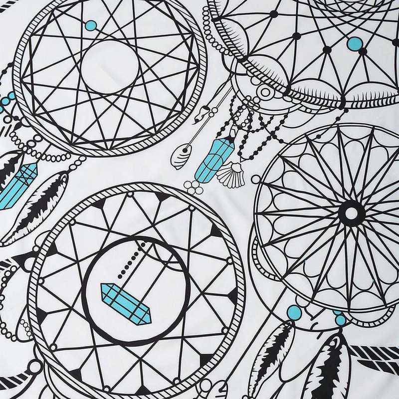 Microfiber Round Summer Bath Towel Sand Beach Towel Shawl Scarf, Size: 150 x 150cm