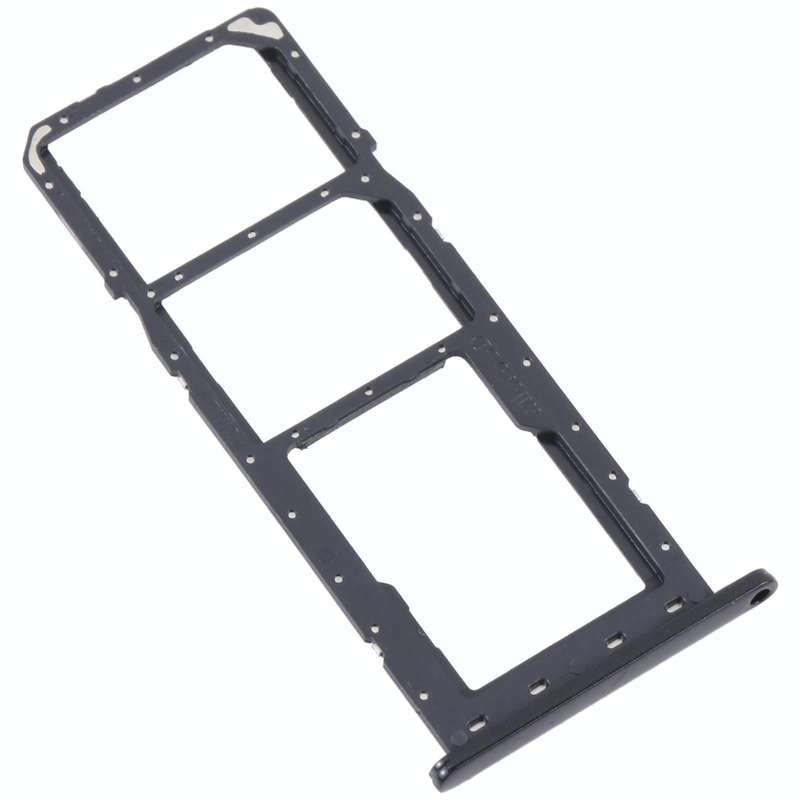 For Samsung Galaxy M04 SM-M045F Original SIM Card Tray + SIM Card Tray + Micro SD Card Tray (Black)