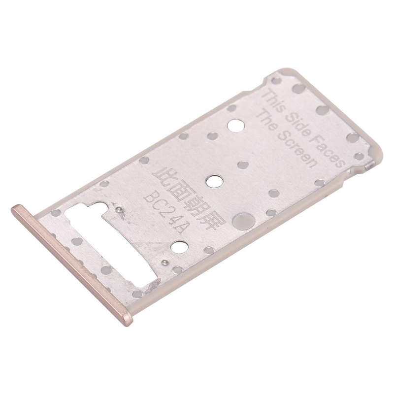 For Huawei Enjoy 7 Plus / Y7 Prime SIM Card Tray & SIM / Micro SD Card Tray(Gold)