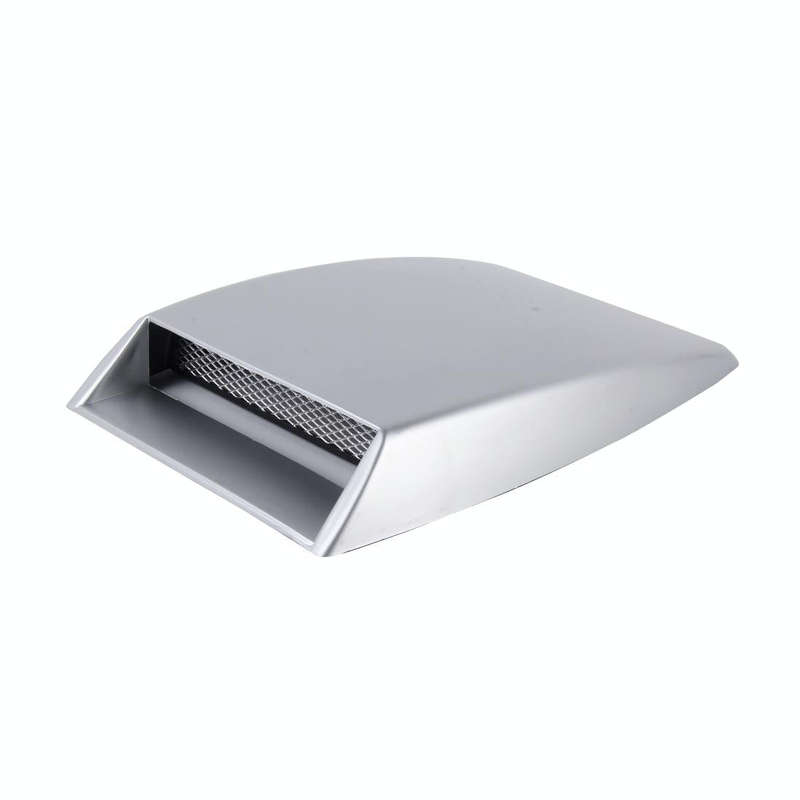 Car Turbo Style Air Intake Bonnet Scoop for Car Decoration(Grey)
