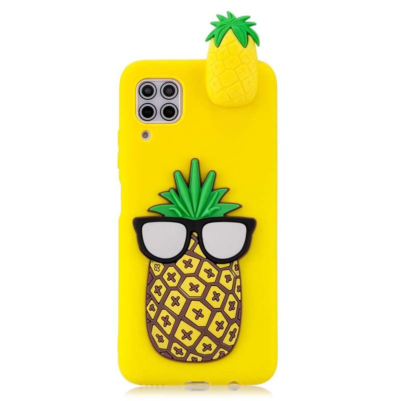 For Huawei P40 Lite Shockproof 3D Lying Cartoon TPU Protective Case(Pineapple)