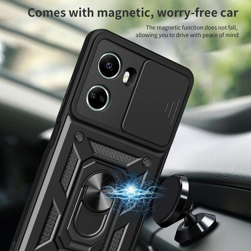 For Huawei nova 10 SE Sliding Camera Cover Design TPU+PC Phone Case(Gold)