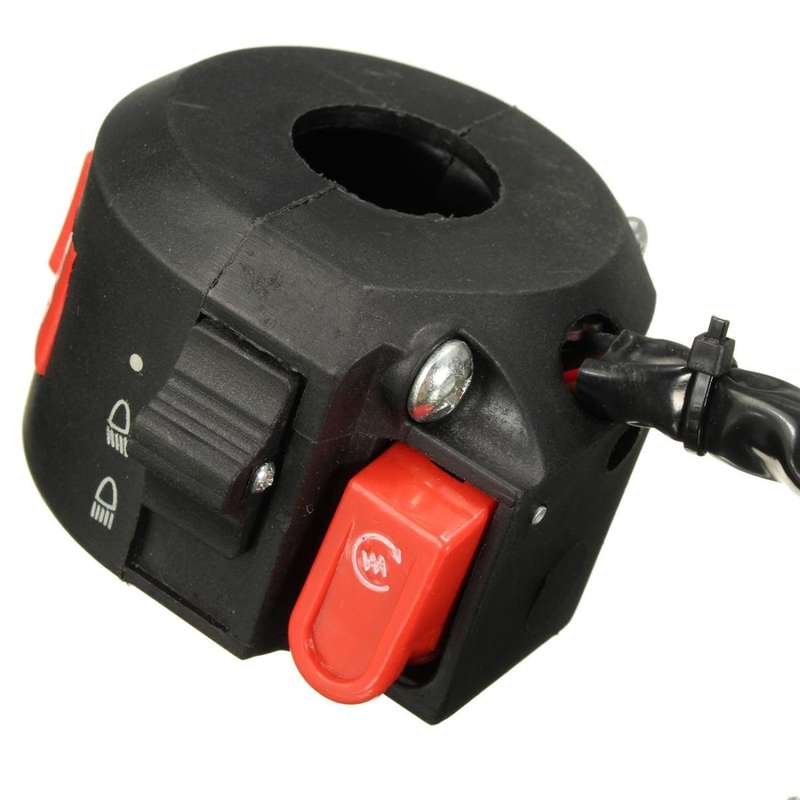 7/8 inch 22mm Handlebar 8-Wires Left Switch Chinese 110cc Motorcycle ATV Quad 3 Functions