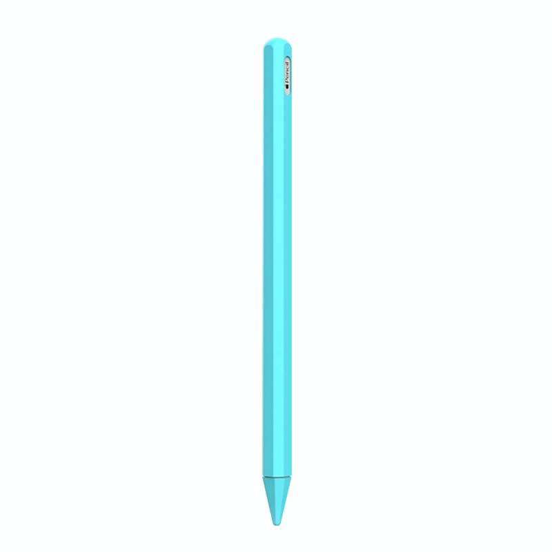 Stylus Pen Silica Gel Protective Case for Apple Pencil 2 (Mint Green)