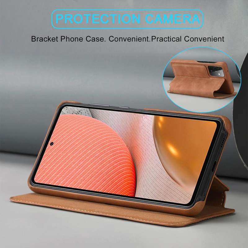 For Samsung Galaxy A52 5G / 4G LC.IMEEKE Hon Ancient Series Horizontal Flip Leather Case with Hol...