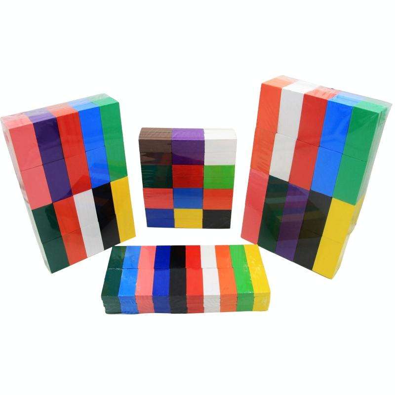 10 Colors 120 PCS / Set Building Blocks Competition Puzzle Early Education Wooden Toys for Childr...