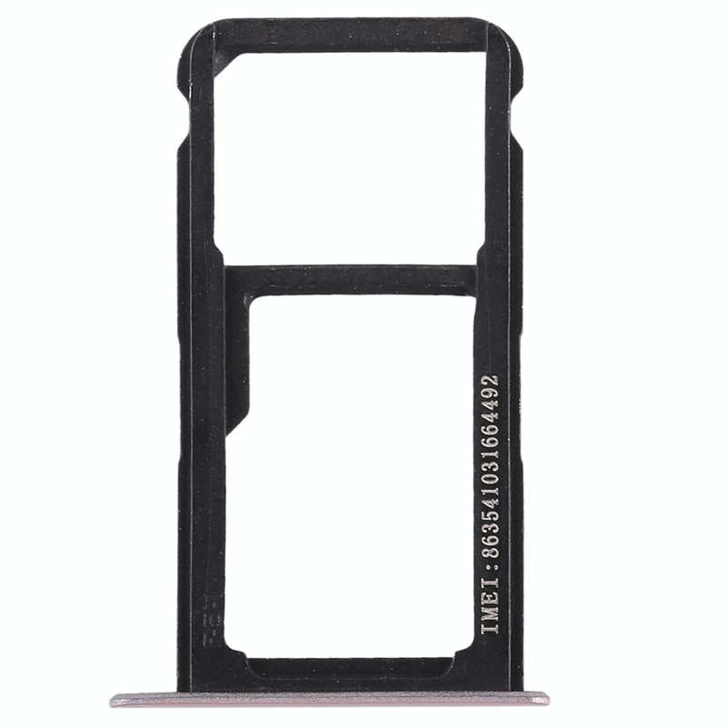 SIM Card Tray + SIM Card Tray / Micro SD Card for Huawei P9 Lite(Pink)