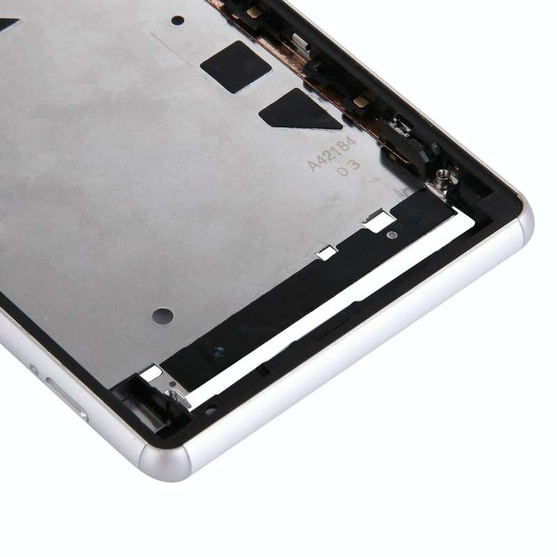 Single SIM Front Housing LCD Frame Bezel for Sony Xperia Z3(White)