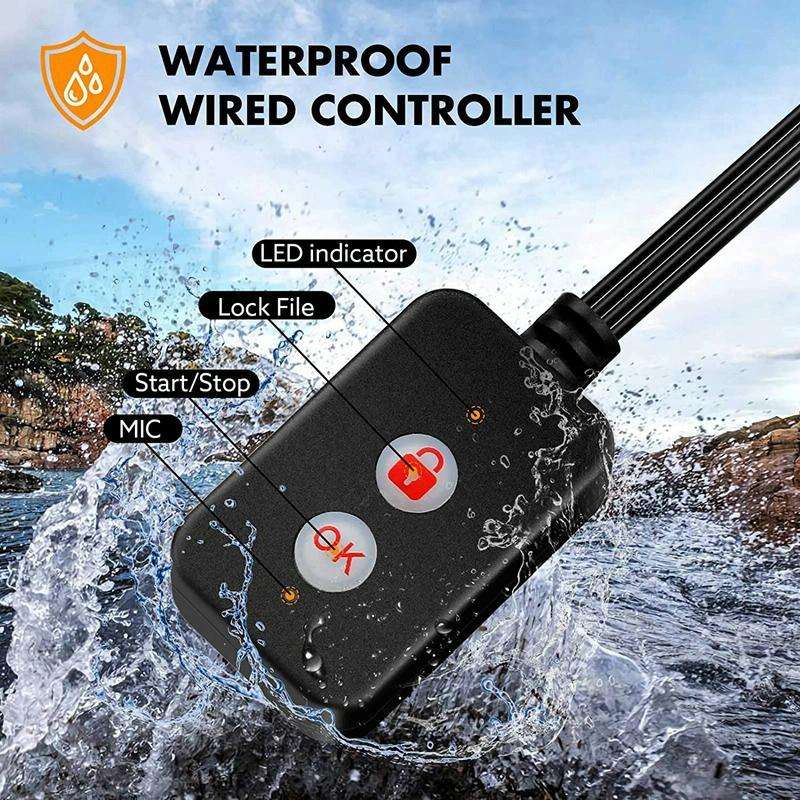 3-inch HD One-key Capture Dual-lens Motorcycle Waterproof Driving Recorder(Black)