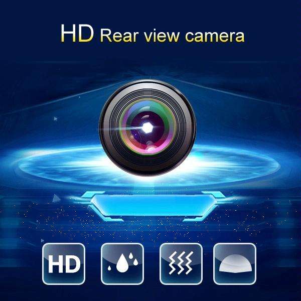E363 120 Degree Wide Angle Waterproof Car Rear View Camera(Black)