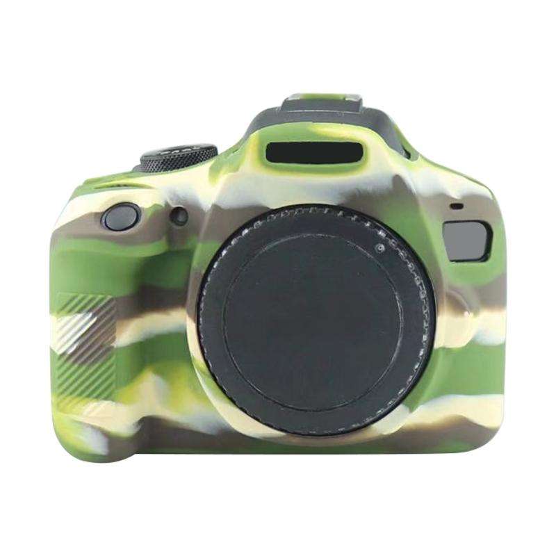 Soft Silicone Protective Case for Canon EOS 2000D (Camouflage)