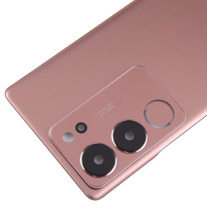 For vivo V29 Original Battery Back Cover with Camera Lens Cover(Purple Red)