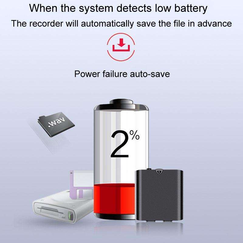 Q63 HD Noise Canceling Magnetic Voice Recorder Portable Intelligent Voice Activated Recording Pen...