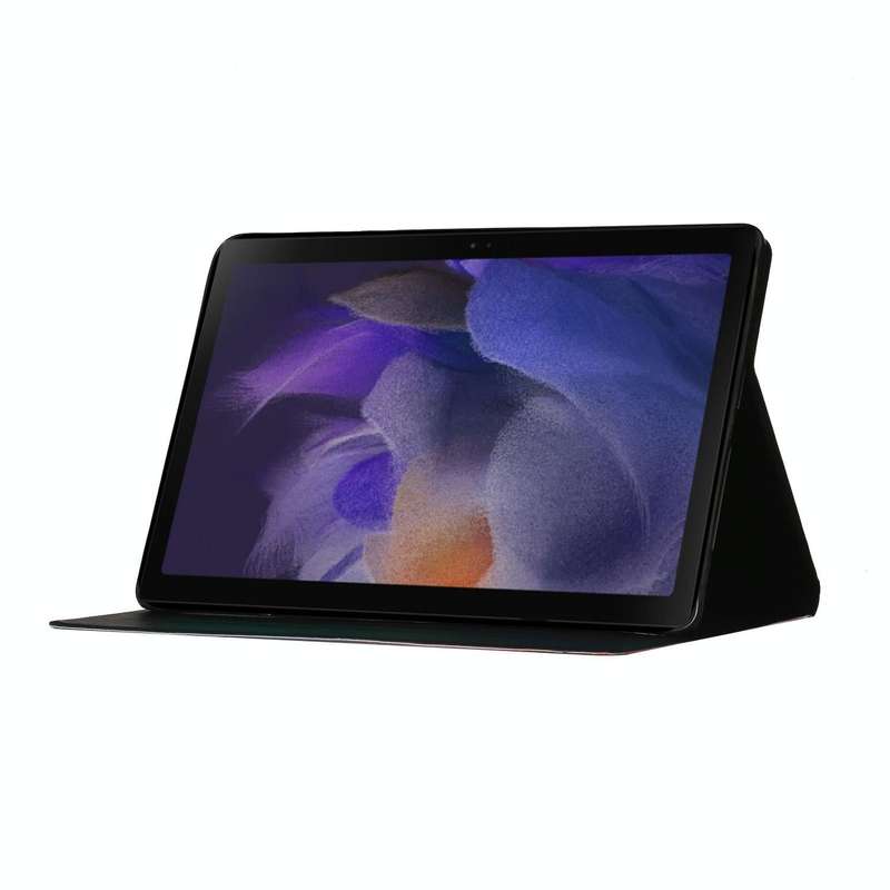 For Samsung Galaxy Tab A9 Colored Drawing Pattern Horizontal Flip PU Tablet Case with Sleep / Wak...