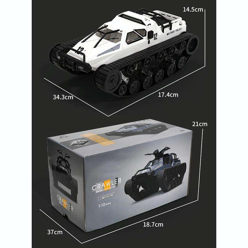 SG-1203 1:12 2.4G Simulation Remote Control EV Tracked Vehicle Tank Off-road Vehicle Model Car To...