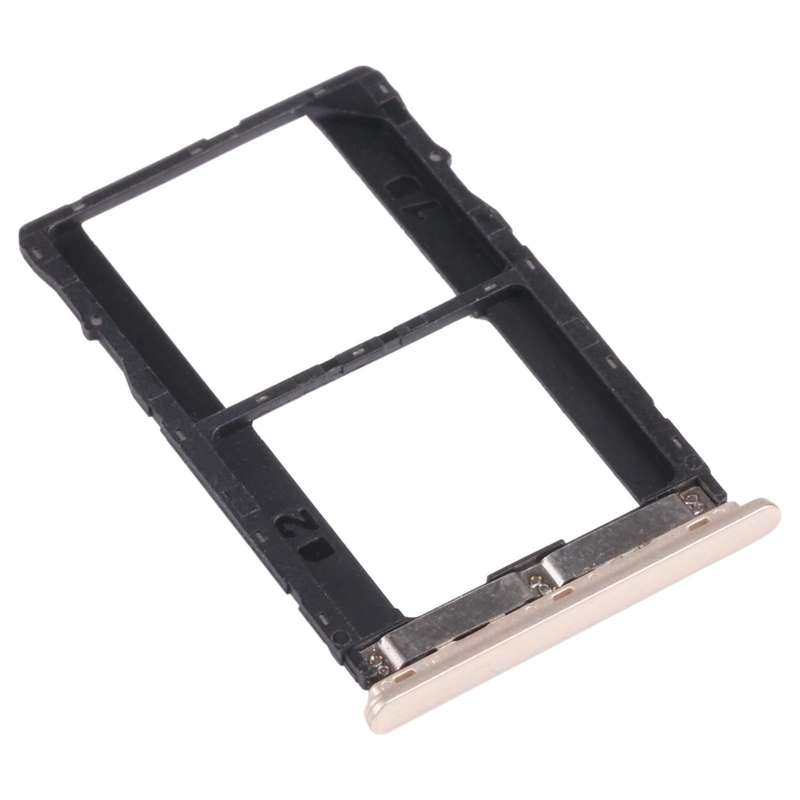 For Infinix Note 5 Stylus X605 SIM Card Tray + SIM Card Tray + Micro SD Card Tray (Gold)