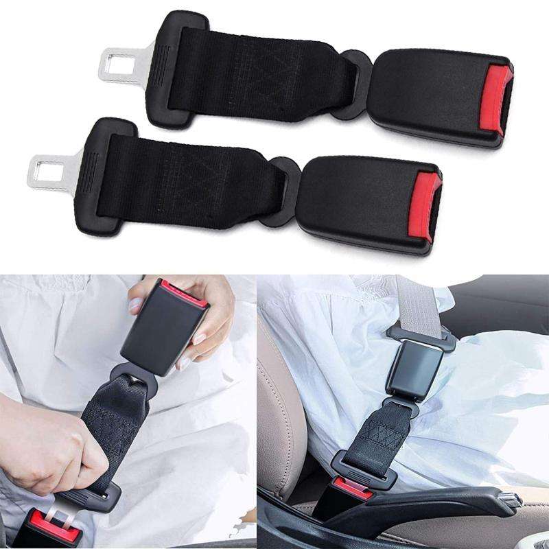 2 PCS Child And Pregnant Woman Car Seat Belt Extender, Length:26cm(Black)